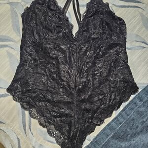 AVIDLOVE Black Lace Bodysuit